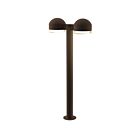 Double borne d'éclairage LED REALS Sonneman 7308.DC.FH.72-WL 40W 2 lumières bronze texturé