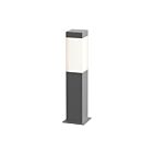Borne d'éclairage LED Square Column Sonneman 7381.74-WL 8W 1 lumière gris texturé