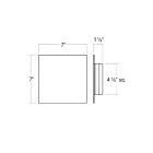 Sonneman 7525.98 12W Blanc texturé LED Applique murale