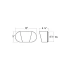 Sonneman 7530.97 15W Noir texturé LED Applique murale