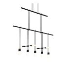 Sonneman S1B36K-JR181212-SC02 3-lumière 6W Noir satiné Lustre