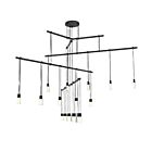 Sonneman S1D36K-JR18XX12-RP02 15-lumière 30W Noir satiné Lustre