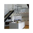 Sonneman S1D36K-JR18XX12-RP02 15-lumière 30W Noir satiné Lustre