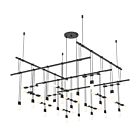 Sonneman S1H36K-RR180612-SC02 7-lumière 14W Noir satiné Lustre