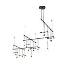 Sonneman S1K36K-JR180612-SC02 7-lumière 14W Noir satiné Lustre