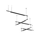 Sonneman S1K36K-JR1806XX-LB24 5-lumière 10W Noir satiné Lustre