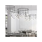 Sonneman S1T01K-RC066828-RP16 36-lumière 72W Noir satiné Lustre