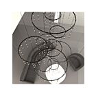 Sonneman SLS0163 300-lumière 300W Noir satiné Lustre