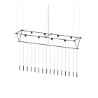 Sonneman SLS1145 16-lumière 32W Noir satiné Lustre