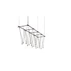 Sonneman SLS1148 17-lumière 51W Noir satiné Lustre