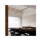 Sonneman SLS1167 7-lumière 28W Noir satiné Lustre