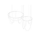 Sonneman SLS4243-W 10-lumière 249W Blanc satiné Lustre