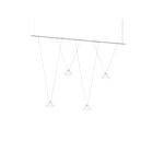 Sonneman SLS4244-W 4-lumière 15W Blanc satiné Lustre