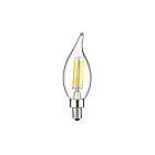 Lampe décorative à filament LED F11 classique TCP FF11D4027EE12C 4W