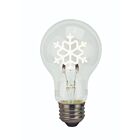 Ampoule A19 LED à filament en forme de flocon de neige Tcp FSA19SNOWBD 0.3W
