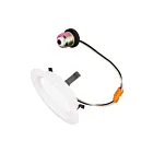 Encastré LED 4" à face plane, température cct au choix Tcp LEDDR4CCT1 11W