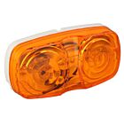 Techspan 712113B Ambre Feux de gabarit/position à coins carrés 2 x 4 po (Paquet de 50)