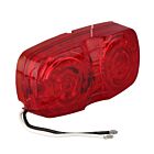 Techspan 712324B Rouge LED Feux de gabarit/position à coins carrés 2 x 4 po (Paquet de 25)