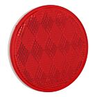 Techspan 716044B Rouge Réflecteur rond (Paquet de 10)