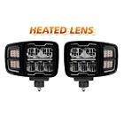 Techspan 725502-PR Noir LED Phares de chasse-neige avec clignotant (1 paire)