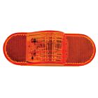 Techspan 735131B Ambre LED Clignotant latéral intermédiaire ovale (Paquet de 10)