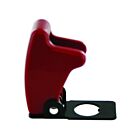 Techspan 765004B Rouge Couvercle de protection rabattable pour interrupteurs à levier de format universel (Paquet de 25)