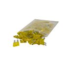 Techspan 766778C 20A Jaune Fusibles à lame standard (Paquet de 100)