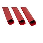 Techspan 769972B Rouge Gaine thermorétractable à paroi simple (Paquet de 10)