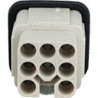 Techspan D08PC 10A Blanc Insert mâle