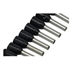 Techspan FER-16-8D Noir Embout simple isolé (Paquet de 500)