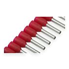 Techspan FER-18-8D Rouge Embout simple isolé (Paquet de 500)
