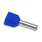 Techspan FER2-14-10B Bleu Embouts doubles isolés (Paquet de 250)