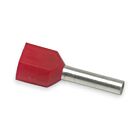 Techspan FER2-18-10D Rouge Embouts doubles isolés (Paquet de 500)