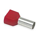 Techspan FER2-6-14L Bleu Embouts doubles isolés (Paquet de 50)