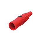 Techspan KL-150LMR 150A Rouge Fiche mâle à vis de pression