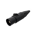 Techspan KL-400LMBK 400A Noir Fiche mâle à vis de pression