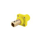 Techspan KL-400SSMY 400A Jaune Réceptacle mâle à vis de pression