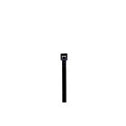 Techspan L-4180M Noir UV Attache-câble (Paquet de 1000)