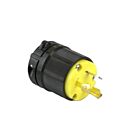 Techspan L5-20P 20A Jaune Fiche mâle à verrouillage par rotation