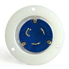 Techspan L6-20MI 20A Bleu Socle à bride à verrouillage par rotation
