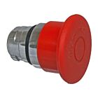 Techspan PB-BT43 10A Rouge Bouton-poussoir à tête champignon, déverrouillage à tirer-pousser, 40mm