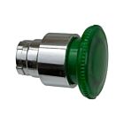 Techspan PB-BW43 10A Vert Tête champignon illuminée de 40 mm