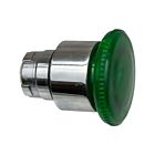 Techspan PB-BW63 10A Vert Tête champignon illuminée de 40 mm