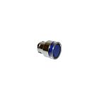 Techspan PB-BWL36 10A Bleu Bouton-poussoir encastré illuminé à rappel par ressort