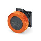 Techspan SCA420R12W 20A 125V/250V Orange Prise à broches et manchon
