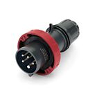 Techspan SCA520P7W 20A Rouge Fiche à broches et manchon