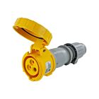 Techspan SCM320C4W 20A Jaune Connecteur à broches et manchon