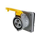 Techspan SCM320R4S 20A 125V Jaune Prise à broches et manchon
