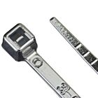 Techspan Tech-662774 Argent Attache-câbles (Paquet de 10)