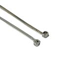 Techspan Tech-662784 Argent Attache-câbles (Paquet de 10)